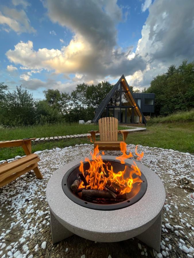 Cabana A-Frame Cricov 9 Hotel Valea Lunga-Ogrea Exterior photo